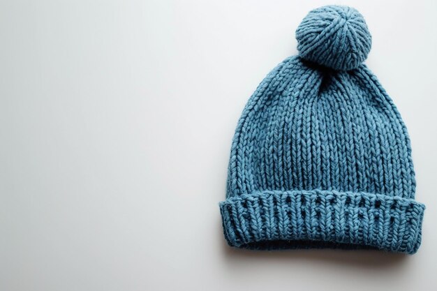 Photo beanie hat on white background