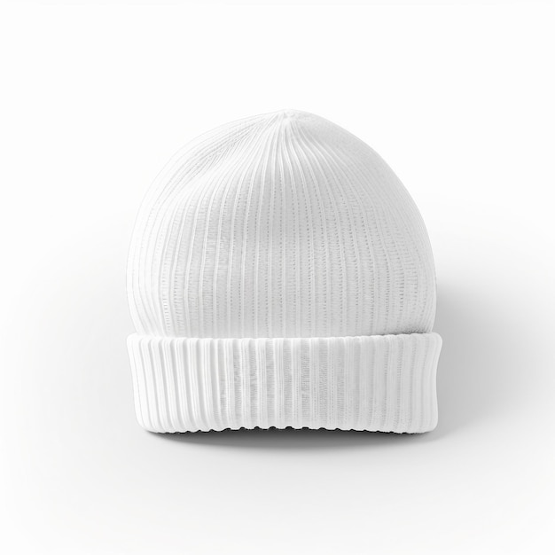 Foto beanie isolation op wit op een witte achtergrond