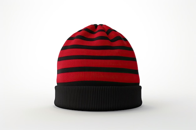 The Beanie Stripes Isolated On White Background