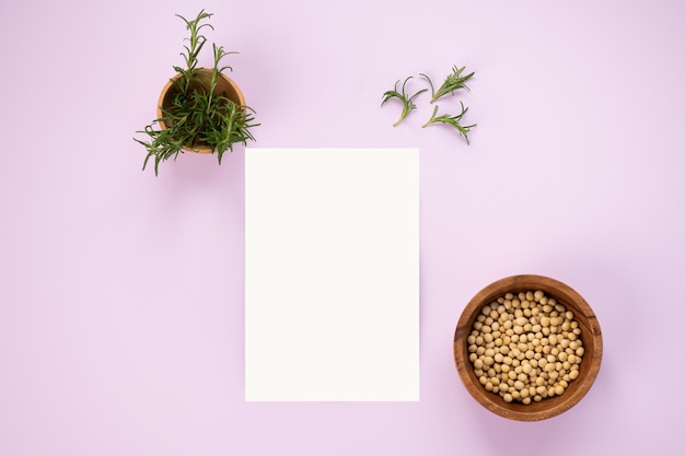 beans and notes on the table