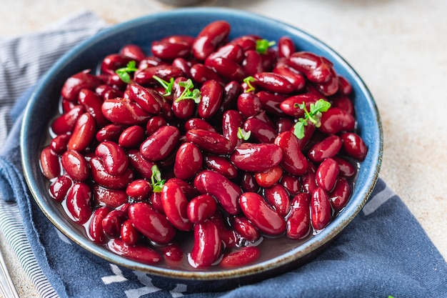 beans red canned food ready to eat healthy meal portion