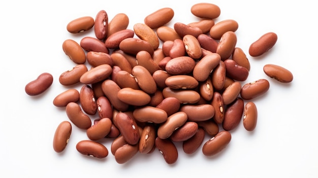 beans on a white background isolated