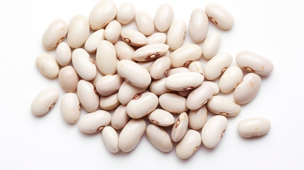 beans on a white background isolated