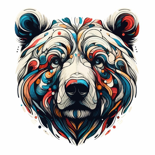 bear head paint