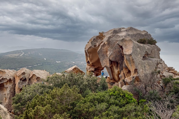 Bear rock in Palau Sardinia Italy Unique geologic formation natural sculpture