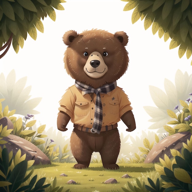 A bear in a shirt