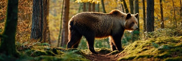 bear travel nature forest animal young europe mammal wildlife predator balkans nature res