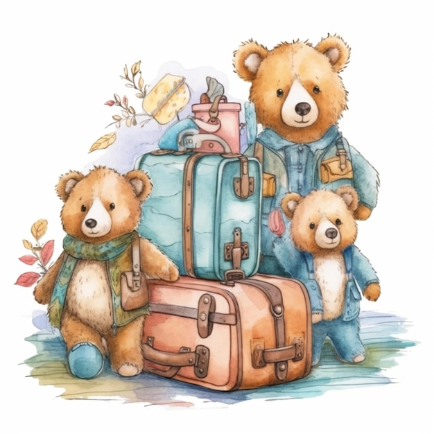 bear and travel set