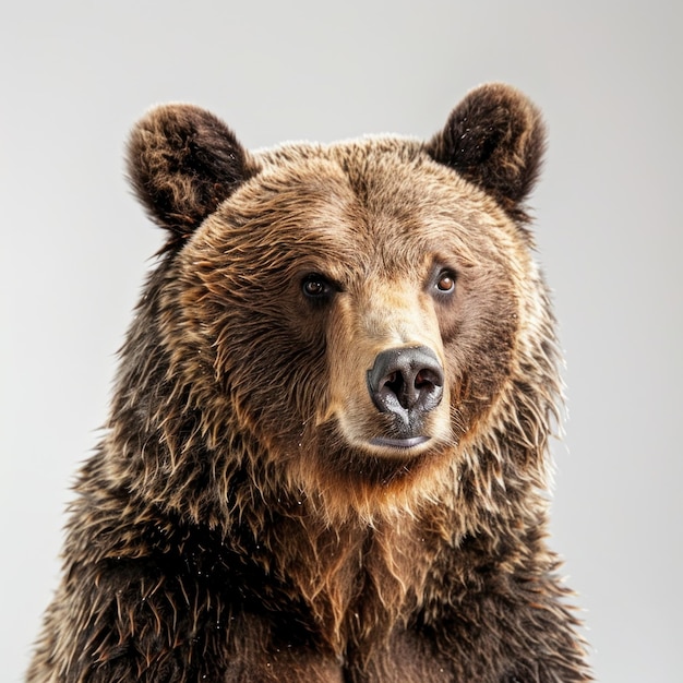 bear on white background