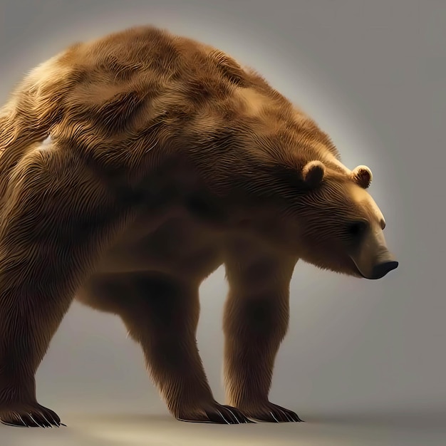 Foto orso a tre zampe