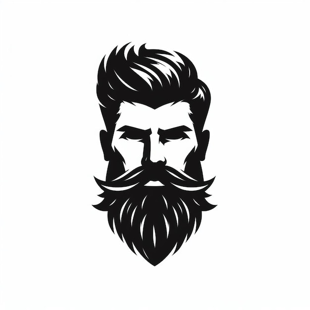 beard salon logo