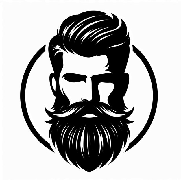 beard salon logo