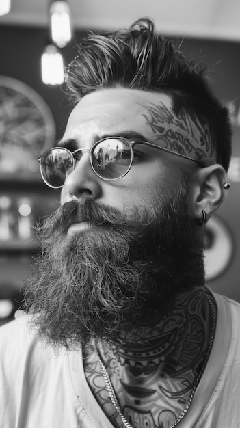 Bearded Man With Glasses