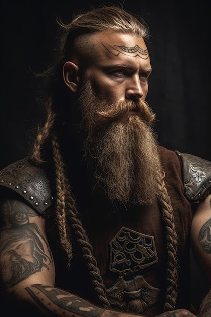 Bearded Viking Tattoo