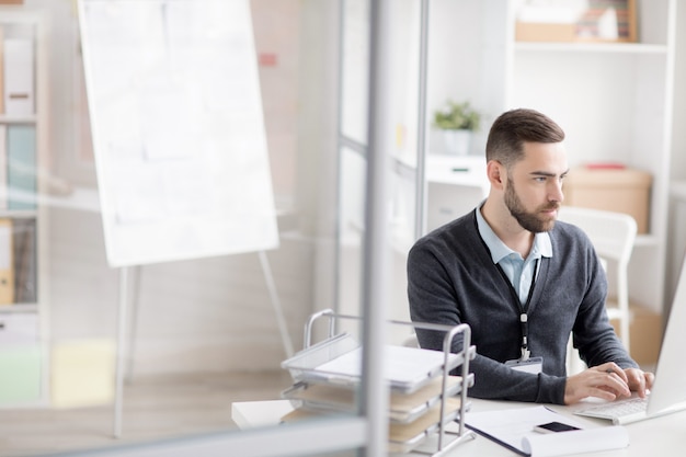 Bearded Office Worker