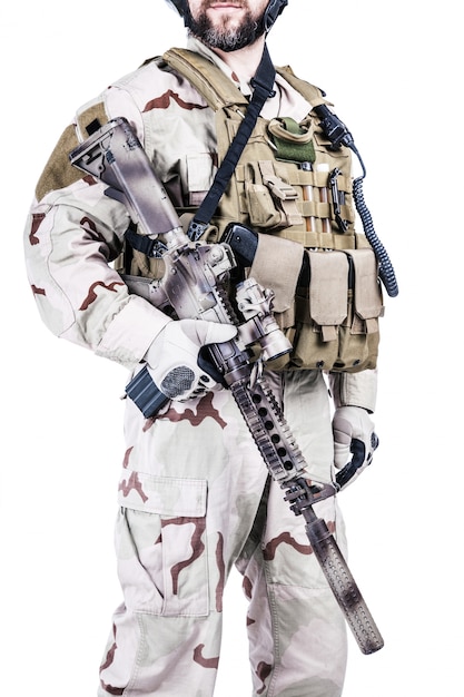 Bearded special warfare operator