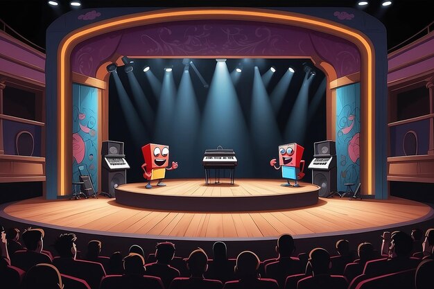 Beatbox Extravaganza Cartoon Stage Percussion