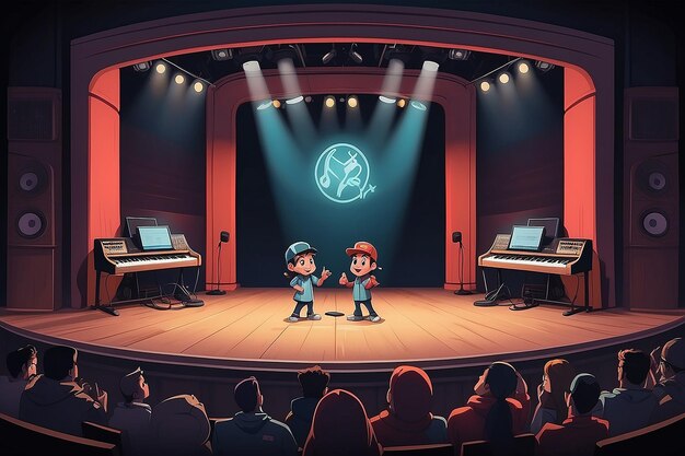 Beatbox Extravaganza Cartoon Stage Percussion