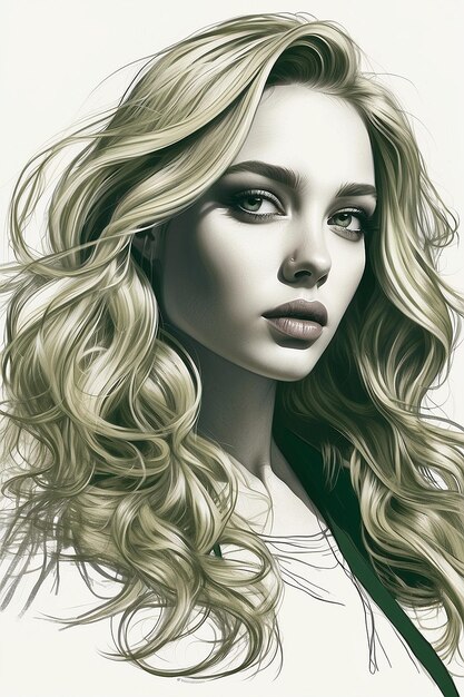 beatiful girl desing illustrator