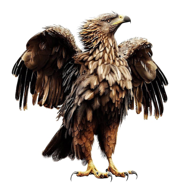 Красивый портрет орла ai векторное изображение цифровой иллюстрации
