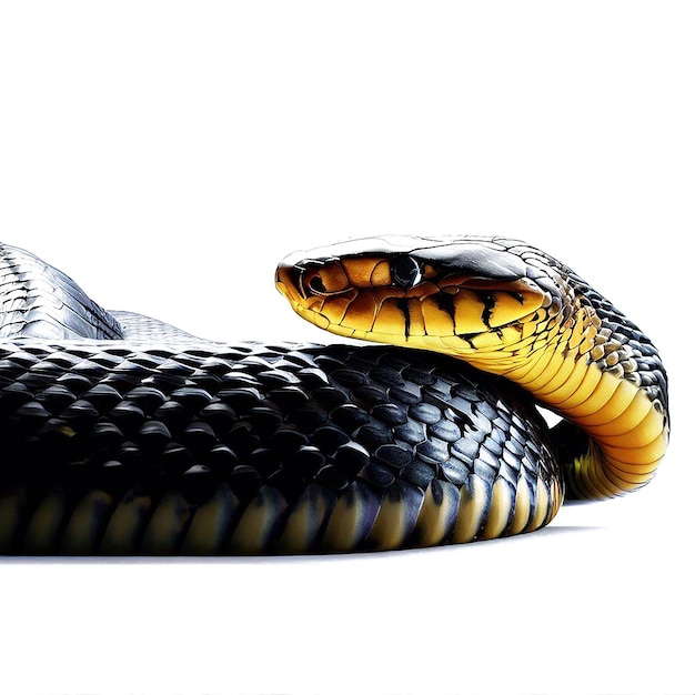 Beatiful portrait of a snake ai vector art digital illustration image