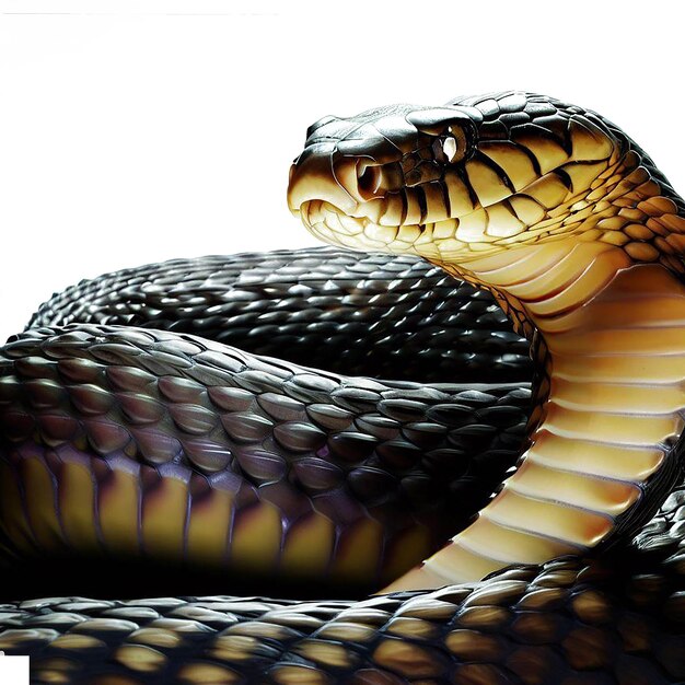 Beatiful portrait of a snake ai vector art digital illustration image