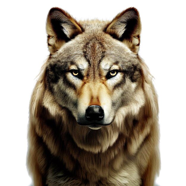 Beatiful portrait of a wolf ai vector art digital illustration image