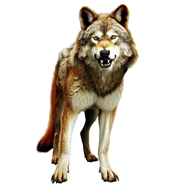 Beatiful portrait of a wolf ai vector art digital illustration image