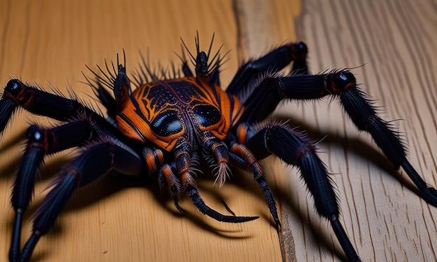 Foto il bellissimo ragno tarantola
