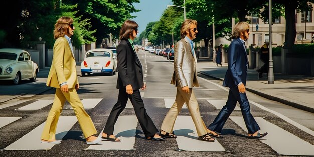 The beatles abbey road cover