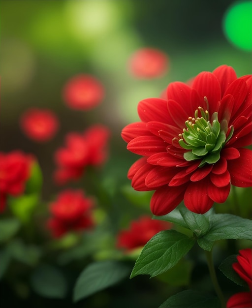 beautfull footage of red flower