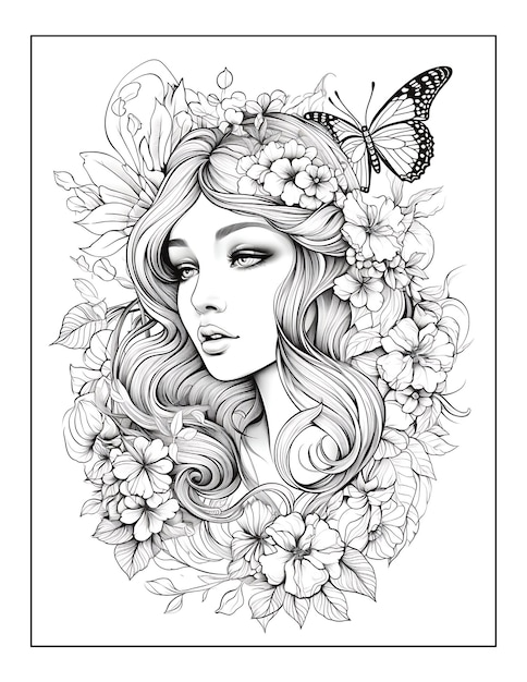 Photo beauties fairyland coloring pages