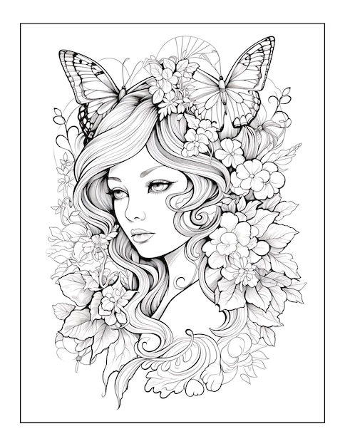 Beauties Fairyland Coloring Pages