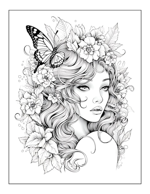 Photo beauties fairyland coloring pages