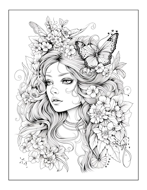 Beauties Fairyland Coloring Pages