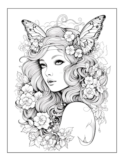 Photo beauties fairyland coloring pages