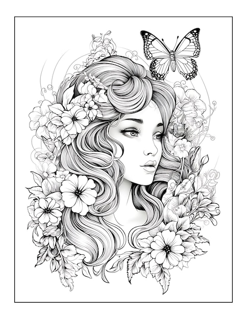 Photo beauties fairyland coloring pages