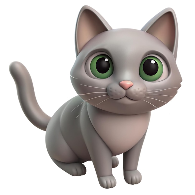 Photo beautiful 3d cat