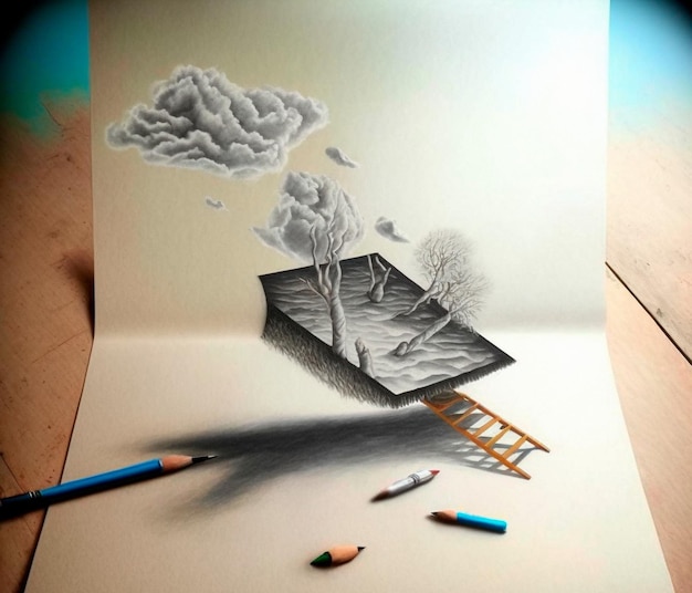 Drawing Round Hole with Only One Pencil  3D Art by Vamos  YouTube