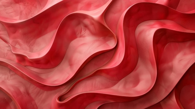 美しい抽象的な3D背景と滑らかな波紋の線 3Dイラスト