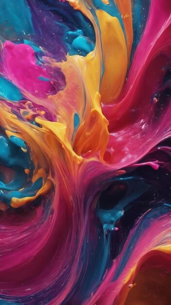 Beautiful abstract background liquid splashes water generative ai