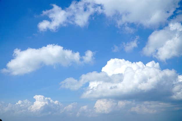 Beautiful abstract blue sky and cloudy on natural background