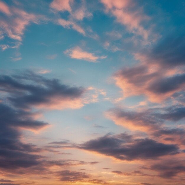 美しい抽象的な青い空 夕方の時間 背景