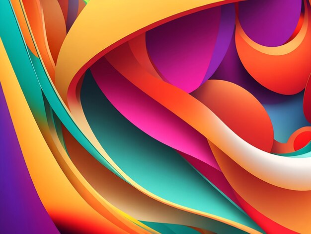 beautiful abstract color wave