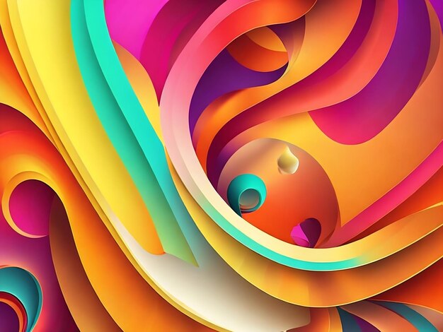 beautiful abstract color wave