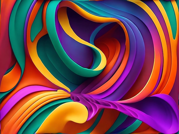 beautiful abstract color wave