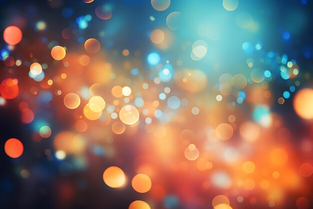 Photo beautiful abstract colorful bokeh lights