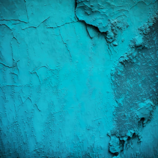 美しい抽象的なグランジ装飾的なライト ブルー シアン塗装漆喰壁のテクスチャ
