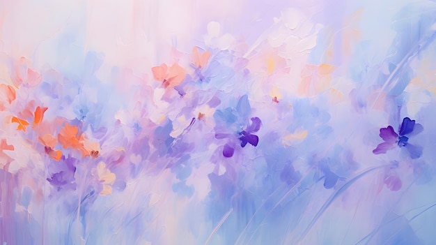 Beautiful abstract impressionistic floral design background