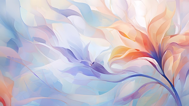 Beautiful abstract impressionistic floral design background